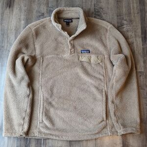 Patagonia Mens Re-Tool Snap-T Fleece Size Medium Brown